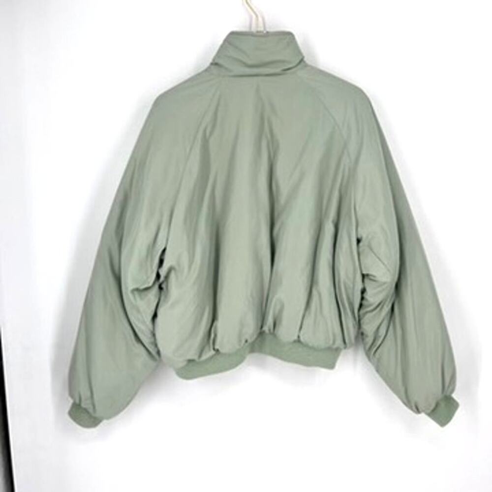 Brandy Melville Faith Reversible Puffer Jacket Oversized Pink Green John Galt - Picture 5 of 6